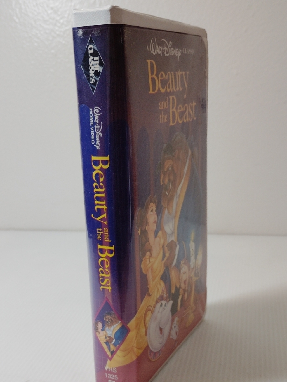 Walt Disney Beauty and the Beast VHS Cover - Purple & Gold Artwork Black Diamond - Picture 3 of 10